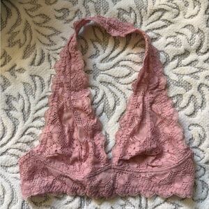 Free People Lace Bandeau in Mauve